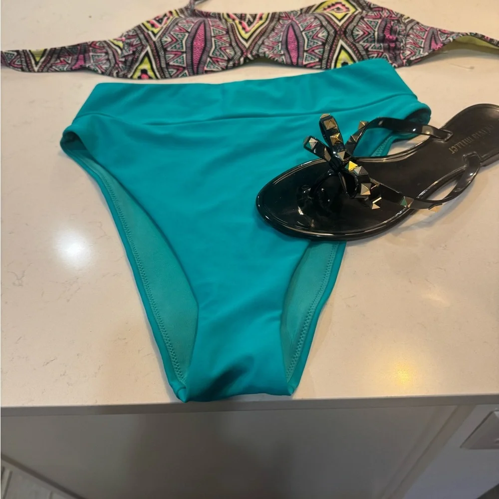 Aerie Teal Bikini set. Only bottoms are from Aerie.